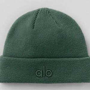 ALO Yoga Green Knit Beanie